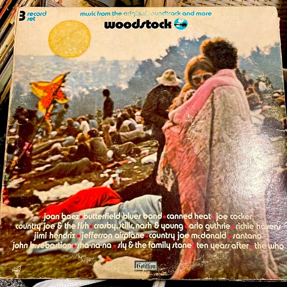 1970 Original Woodstock 3 Fold Vinyl Album Collection! - Picture 1 of 3